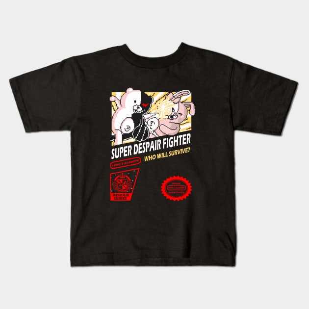 Super Despair Fighter Kids T-Shirt by hoborobo